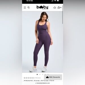 Bootybybrabants croco skin leggings  in dusk